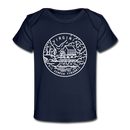 Virginia Baby T-Shirt - Organic State Design Virginia Infant T-Shirt - dark navy