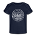 Virginia Baby T-Shirt - Organic State Design Virginia Infant T-Shirt - dark navy