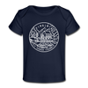 Virginia Baby T-Shirt - Organic State Design Virginia Infant T-Shirt - dark navy