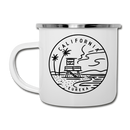 California Camp Mug - State Design California Mug - white
