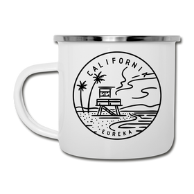 California Camp Mug - State Design California Mug - white