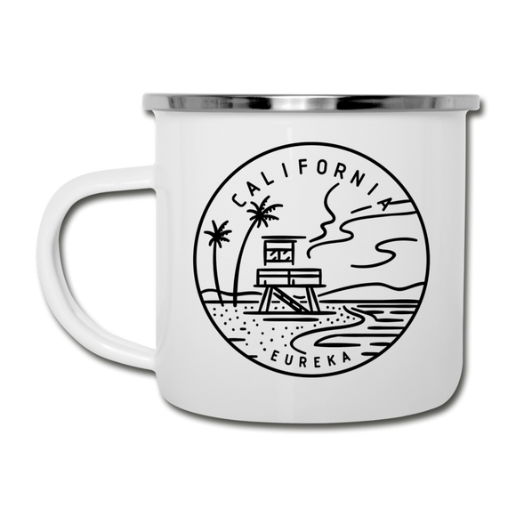 California Camp Mug - State Design California Mug - white