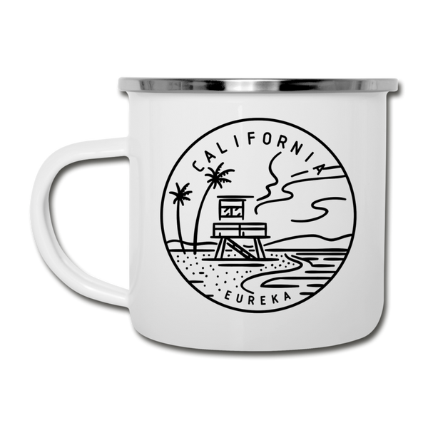 California Camp Mug - State Design California Mug - white