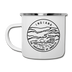 Indiana Camp Mug - State Design Indiana Mug - white