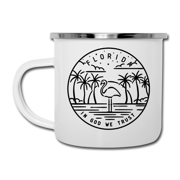 Delaware Camp Mug - State Design Delaware Mug - white