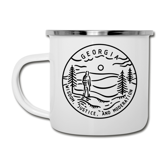 Florida Camp Mug - State Design Florida Mug - white