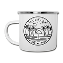 Florida Camp Mug - State Design Florida Mug - white