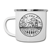 Iowa Camp Mug - State Design Iowa Mug - white