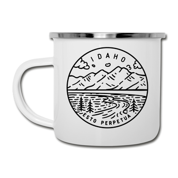 Idaho Camp Mug - State Design Idaho Mug - white