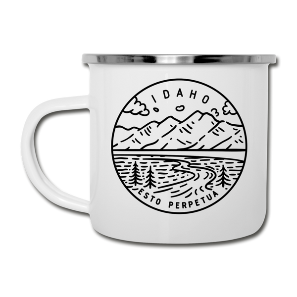 Idaho Camp Mug - State Design Idaho Mug - white