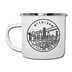 Michigan Camp Mug - State Design Michigan Mug - white