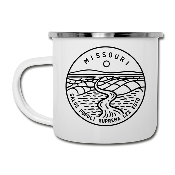 Missouri Camp Mug - State Design Missouri Mug - white