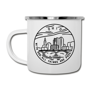 Ohio Camp Mug - State Design Ohio Mug - white