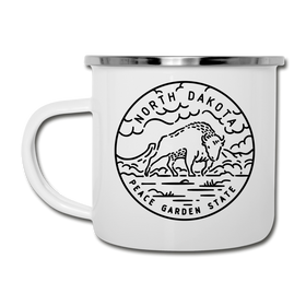 North Dakota Camp Mug - State Design North Dakota Mug