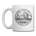 Iowa Camp Mug - State Design Iowa Mug - white
