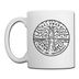 Delaware Camp Mug - State Design Delaware Mug - white