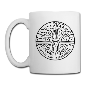 Delaware Ceramic Mug - State Design Delaware Mug
