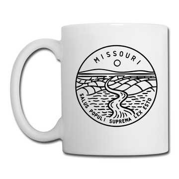 Missouri Camp Mug - State Design Missouri Mug - white