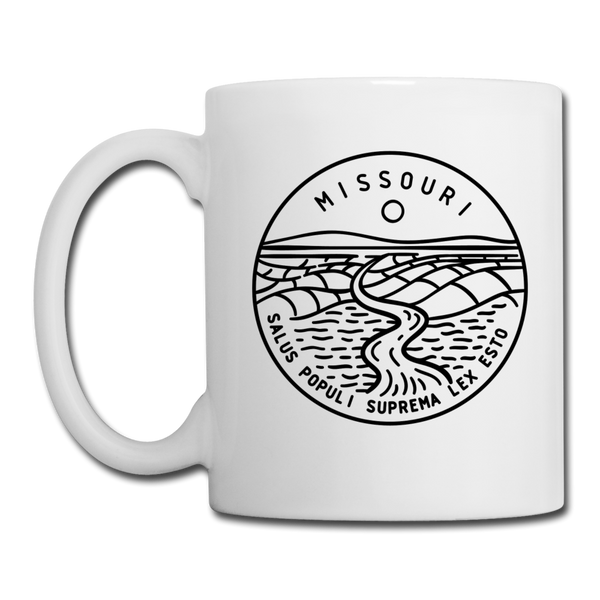 Missouri Camp Mug - State Design Missouri Mug - white
