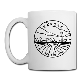 Kansas Ceramic Mug - State Design Kansas Mug