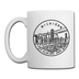 Michigan Camp Mug - State Design Michigan Mug - white