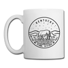 Kentucky Ceramic Mug - State Design Kentucky Mug