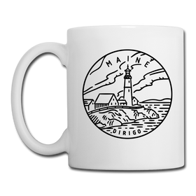 Maine Ceramic Mug - State Design Maine Mug