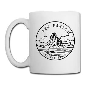 New Mexico Ceramic Mug - State Design New Mexico Mug
