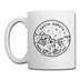 South Dakota Camp Mug - State Design South Dakota Mug - white