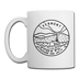 Vermont Camp Mug - State Design Vermont Mug - white