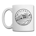 Wisconsin Camp Mug - State Design Wisconsin Mug - white