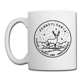 Pennsylvania Ceramic Mug - State Design Pennsylvania Mug