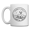 Pennsylvania Ceramic Mug - State Design Pennsylvania Mug