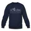 Albuquerque, New Mexico Sweatshirt - Skyline Albuquerque Crewneck Sweatshirt - navy