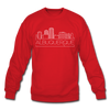 Albuquerque, New Mexico Sweatshirt - Skyline Albuquerque Crewneck Sweatshirt - red