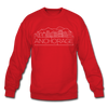 Anchorage, Alaska Sweatshirt - Skyline Anchorage Crewneck Sweatshirt - red