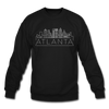 Atlanta, Georgia Sweatshirt - Skyline Atlanta Crewneck Sweatshirt - black