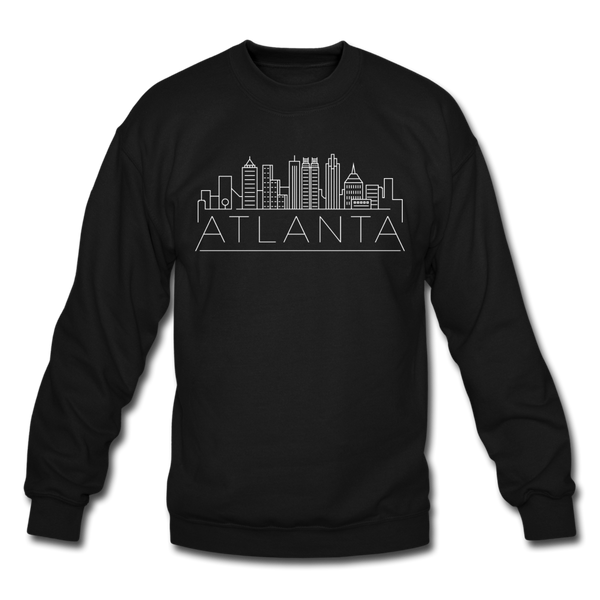 Atlanta, Georgia Sweatshirt - Skyline Atlanta Crewneck Sweatshirt - black