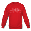 Atlanta, Georgia Sweatshirt - Skyline Atlanta Crewneck Sweatshirt - red