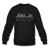 Austin, Texas Sweatshirt - Skyline Austin Crewneck Sweatshirt - black