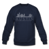 Austin, Texas Sweatshirt - Skyline Austin Crewneck Sweatshirt - navy