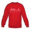 Austin, Texas Sweatshirt - Skyline Austin Crewneck Sweatshirt - red