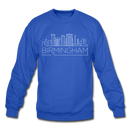 Birmingham, Alabama Sweatshirt - Skyline Birmingham Crewneck Sweatshirt - royal blue