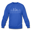 Cleveland, Ohio Sweatshirt - Skyline Cleveland Crewneck Sweatshirt - royal blue