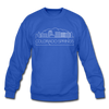 Colorado Springs, Colorado Sweatshirt - Skyline Colorado Springs Crewneck Sweatshirt - royal blue