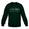 Colorado Springs, Colorado Sweatshirt - Skyline Colorado Springs Crewneck Sweatshirt - forest green