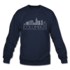 Columbus, Ohio Sweatshirt - Skyline Columbus Crewneck Sweatshirt - navy