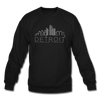 Detroit, Michigan Sweatshirt - Skyline Detroit Crewneck Sweatshirt - black