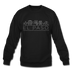 El Paso, Texas Sweatshirt - Skyline El Paso Crewneck Sweatshirt - black