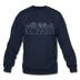 El Paso, Texas Sweatshirt - Skyline El Paso Crewneck Sweatshirt - navy